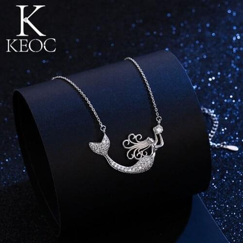 Keoc Luxury Supernatural Fairy Grunge Mermaid Womens Necklaces AAACZ Gifts for Women Personalized Gift Dropship Suppliers Sale