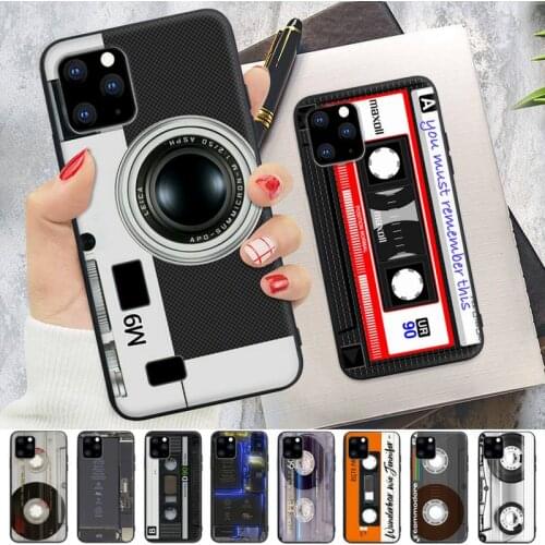 Retro Vintage Camera Cassette Music Phone Case For IPhone 12 11 Pro Max 7 8 6 6s Plus Se 2020 X Xs Xr 5 5s Silicone Cover