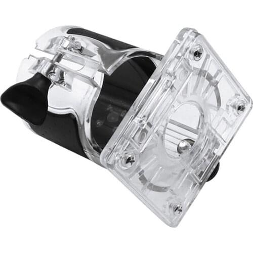 K1KA Transparent Cover Hand Tools Trimming Machine Base Woodworking Machine Transparent Cover Durable Woodworking Tools