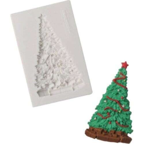 Christmas Tree Silicone Molds Fondant Cake Decorating Tools Silicone Molds Sugarcraft Chocolate Baking Tools Cakes Gumpaste Form