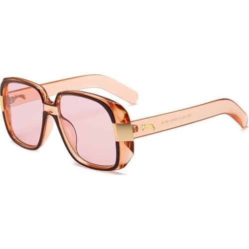 Sunglasses Men Square Sun Glasses for Male Female Brand Designer 2019 Vintage Retro Resin Lens Metal Frames Female Shades Uv400