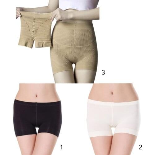 Women Sexy Mini Very Stretch Safety Pants Seamless Butt Lift Shapewear Underpants Solid Color High Waist Under Dress Slip Shorts