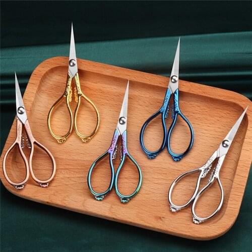Vintage Scissors Sewing Fabric Embroidery Needlework Fishing Retro Cross Stitch Beard Tailor Scissor Thread Cutter Tools Shears