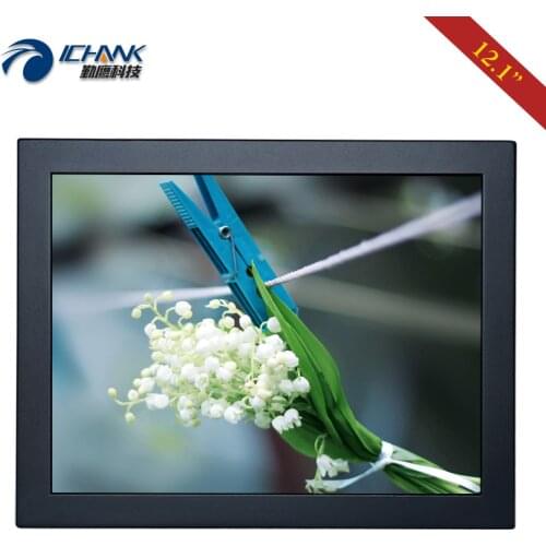 ZB120TN-592/12.1" inch 1024x768 AV BNC HDMI VGA Metal Shell PC Monitor LCD Screen Display USB Port Pluggable U-disk Video Player