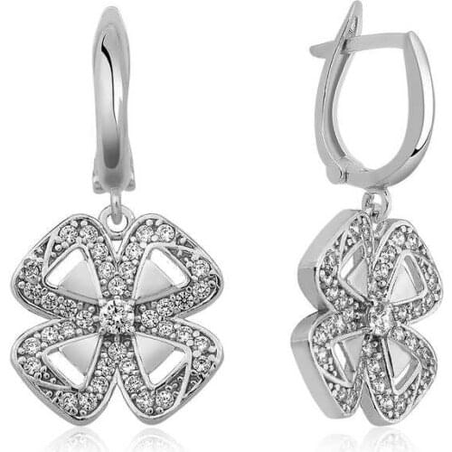 Tevuli 925 Sterling Silver Clover Lady Earrings