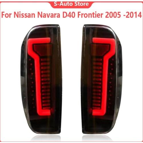 1Set For Nissan Navara D40 Frontier 2005 -2014 Car styling LED Taillight Rear Tail Light Brake Lamp brake light warning lamp
