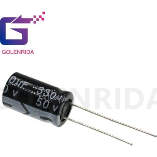 10PCS Electrolytic capacitor 50V330uF 10*17mm aluminum electrolytic capacitor 330uf 50v