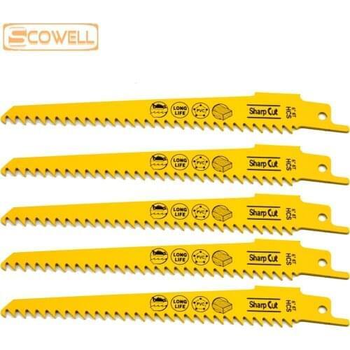 30% Off 6 inch Reciprocating Saw Blades 6TPI Fit For Cutting Wood and Plastic Recipe Demolition Sabre Saw Blade Jigsaw