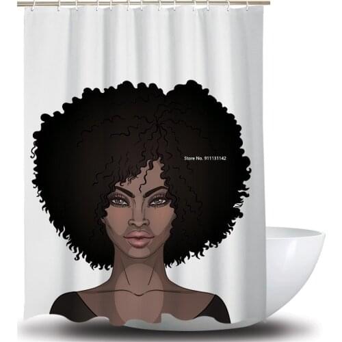 3D Personalized Women Digital Print Shower Curtain Home Decor Bathroom Waterproof and Mildew Proof Shower Curtain