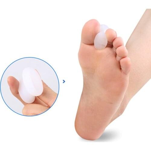 8pcs Soft Silicone Gel Toe Separators Adjuster Hallux Valgus Correction Feet Care Straightener Relief Foot D0248