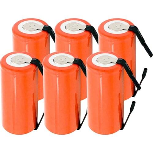 1-10pcs Sub C SC Ni-CD Rechargeable Batteria 1.2V 2800Nah with Welding Tab for Electric Screwdriver Drill T10 Power Tool Battery