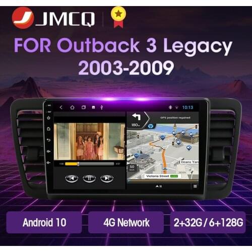JMCQ 2Din 2+32 Android 10 4G+WiFi Car Radio Multimedia Video Player For Subaru Outback 3 Legacy 4 2004-2009 Navigation GPS 2 din