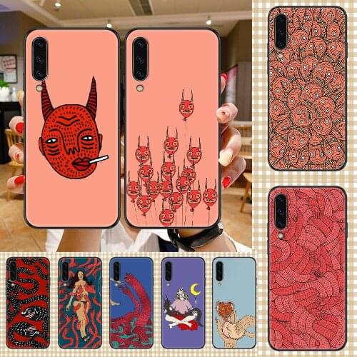 Art polly nor painting Phone case For Samsung Galaxy A 3 5 7 8 10 20 21 30 40 50 51 70 71 E S 2016 2018 4G black soft back