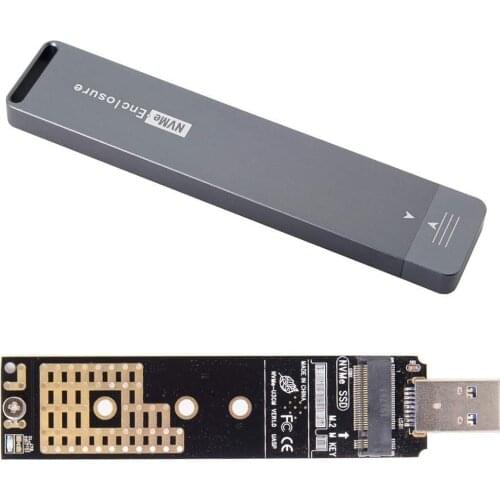 M2 SSD Case NVME Enclosure M.2 to USB TYPE-A 3.1 SSD Adapter for NVME PCIE M Key NGFF SATA B Key SSD Disk Drive Box M.2 SSD Case