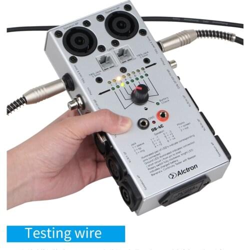 DB-4C audio signal cable tester, network audio engineering cable tester