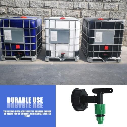 For IBC Tote Tank Food Grade Drain Adapter Garden Hose Faucet Water Tank Hose Connector Replacement Garden Supplies Dropshipping