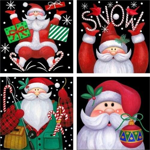 Evershine 5D Diamond Painting Christmas Full Square Drill DIY Mosaic Full Layout Embroidery Cartoon Cross Stitch Home Decoration