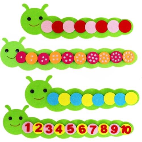 Montessories Math Toys Children Game Color Sorting Teaching Kindergarten Manual DIY Weave Cloth Early Learning Education Toys