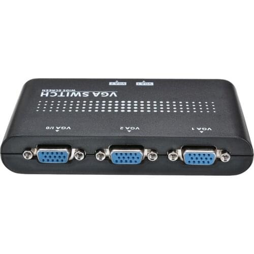 For LCD PC KVM Switches 1pc 2 In 1 Out Mini 2 Port VGA Selector Box VGA/SVGA Manual Sharing Selector Switch Switcher Box Pohiks