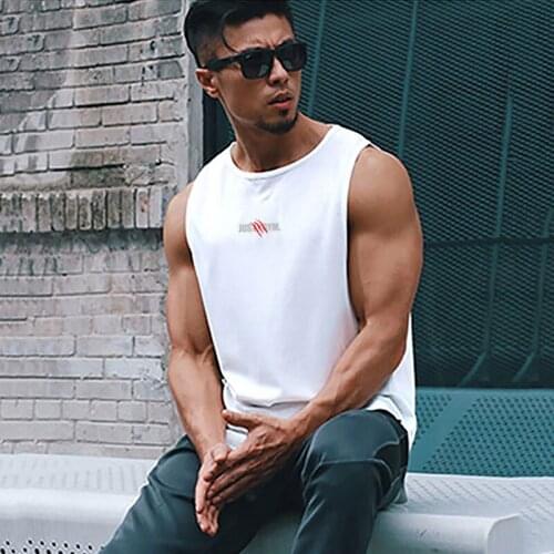 Mens Running Mesh Casual Tank Top New Sport Fitness Summer Fashion Singlet Quick Dry Vest Clothing Bodybuilding Sleeveless Shirt