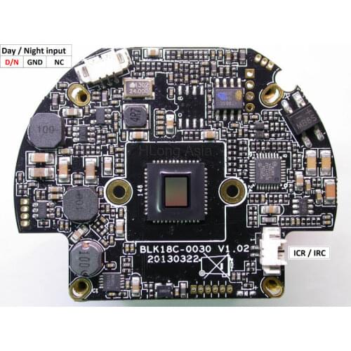 IPC 720P (1280 x 720) 1/3" Aptina CMOS AR0130 sensor +Hi3518C CCTV IP camera chip board module Special style for dome housing