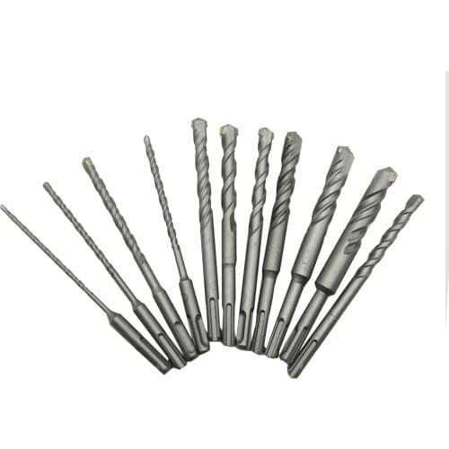 160mm SDS Plus Drill Bits Set Carbide Steel Flat Tip Electric Hammer Masonry Drill Bits Kit