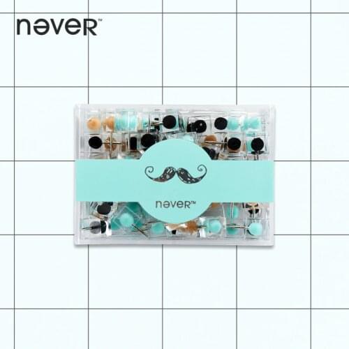 Never Transparent Color Thumbtack Nail Plastic Push Pin for Photo Wall Soft Board Wood Cork Board map pins fashion creative-gift