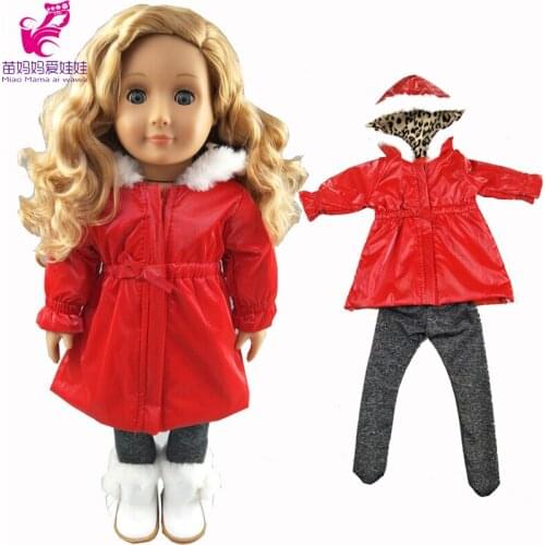 18 inch girl doll clothes down coat for 43cm Baby doll outfit for 18" doll winter jacket