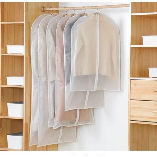 Clothes Hanging Garment Dress Suit Coat Dust Cover Home Storage Bag Pouch Case Organizer Wardrobe Hanging Clothing 1PC