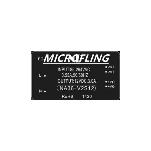 Ac dc converter 12V switching power supply 220V to12V 3A NA36-V2S12