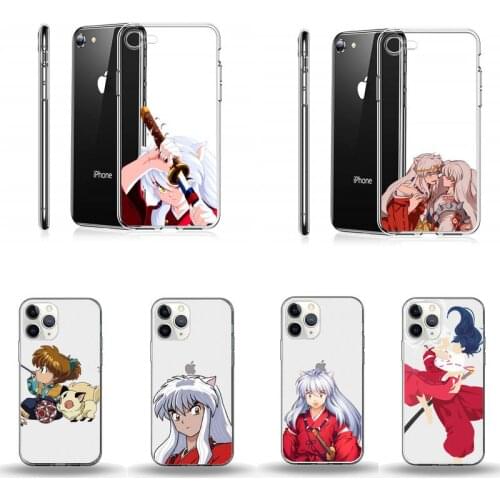 Anime Inuyasha Phone Case Transparent for Clear iPhone 11 12 8 7 6 6S Plus X 5S SE 2020 XR mini pro XS MAX