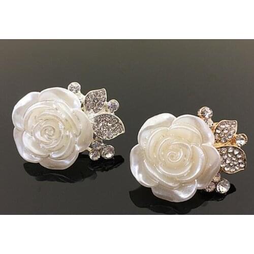 Roses Resin Rhinestone button flatback mix color craft supplies decorative hair flower center scrapbooking