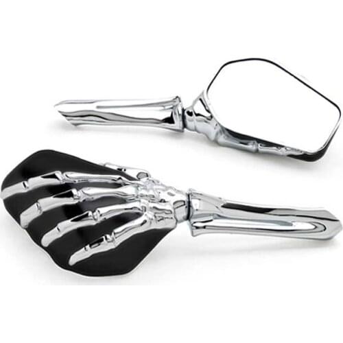 Brand new Motorcycle M8 M10 Mirrors Skeleton Hand For Honda Kawasaki Suzuki Yamaha