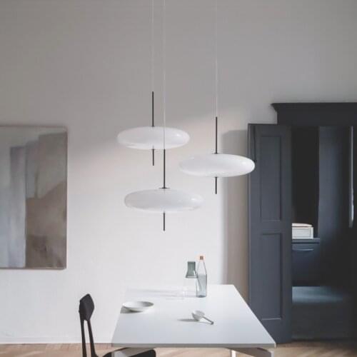 Dining room chandelier modern minimalist LED bedroom light dining room luxury study warm home Nordic chandelier