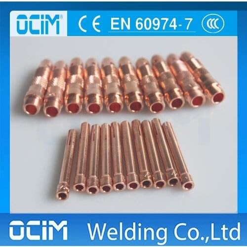 10PCS 10N Collet And 10PCS 10N Collet Body TIG KIT & WP SR 17 18 26 Series TIG Welding Torch Consumables Accessories