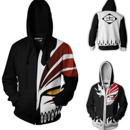 BLEACH Costumes Kurosaki Ichigo Sweatshirt Cosplay Men Women Kenpachi Zaraki Anime 3D Printed Sweatshirt Cartoon Hooded