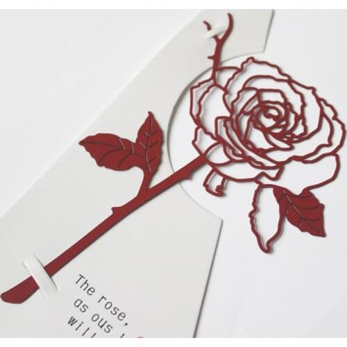 Creative Matel Hollow Rose Flower Bookmark Clip for Kid Student Reading Marker Pages Gift Little Prince Deco Stationery Supplies