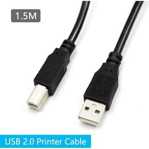 USB Printer Cable 1.5m USB 2.0 to USB Cable for Printer High Speed A to B Male to Male data sync for 3d label printer lenovo
