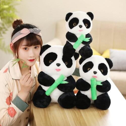 28/30/35CM Cute Panda Plush Toys Lovely Chinese Animal Bamboo Panda Dolls Stuffed Soft Pillow Toys Kids Boys Baby Birthday Gift