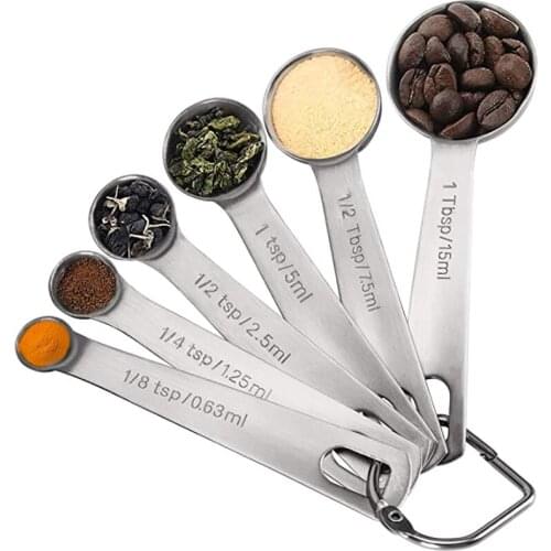 Stainless Steel Measuring Spoon With Scale Baking Measuring Spoon Set Milk Powder Seasoning Measuring Spoons Kitchen Tools