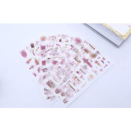 6pcs Love angel sticker paper Organizer Calendar Diary Book Planner Sticker Scrapbook Decoration Diary Sticker papeleria sale