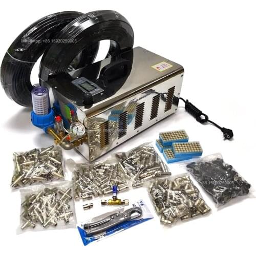 7 11 15.4 L/min LPM 375 Nozzles High Pressure Mist Fog Machine for Greenhouse Irrigation Humidification Outdoor Cooling System