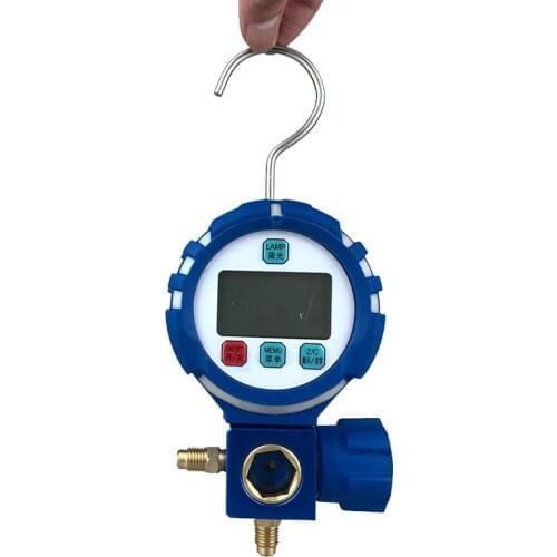 Car Parts Pressure Gauge Refrigeration Manifold Tester Meter Digital Vacuum Pressure HVAC Temperature Tester Freon Pressure