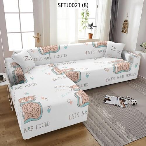 Cute Owl Couch Cover Cartoon Animal Furniture Elasticity Cover Sofa Protection Case Extensible Decoration Living Room Sofa Cover