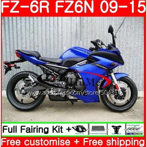 Body For YAMAHA FZ6N FZ6 gloss blue blue FZ6R 09 10 11 12 13 14 15 75SH9 FZ-6R FZ 6R 2009 2010 2011 2012 2013 2014 2015 Fairings