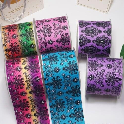 DIY Cartoon Flower Printed Grosgrain Ribbon For Craft Supplies Sewing Accessories 5 Yards, Planar Resins Mold 10 Pieces. 56064