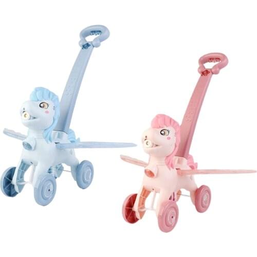 Kids Bubble Blowing Push Toy Outdoor Electric Bubble Automatic Blowing Machine Children Hand Push Cute Animal Bubbles Maker Toy