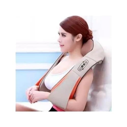 Electric neck rest massager, suitable for back pain, neck physiotherapy red massage massager, body health care relax, hot compre