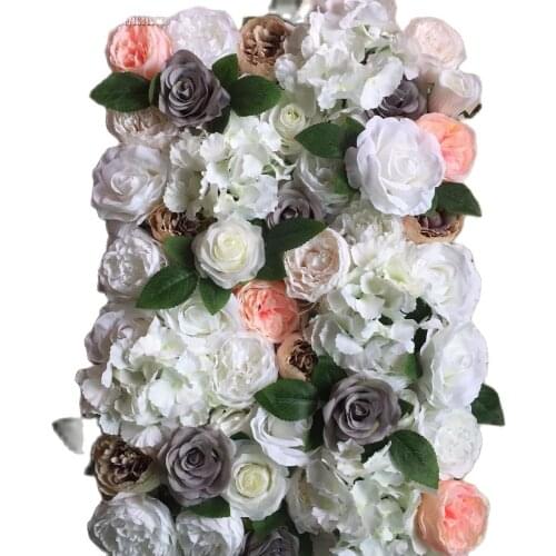 10pcs/lot Artificial silk Hydrangea Rose flower wall Wedding backdrop decoration flower stage Decoration MIXCOLOR TONGFENG