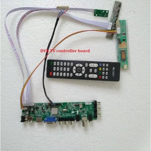 Kit for B170PW06 V.3 1440X900 17.0" 1 CCFL 30pin LCD Panel Digital USB AV TV Controller board HDMI VGA DVB-C DVB-T
